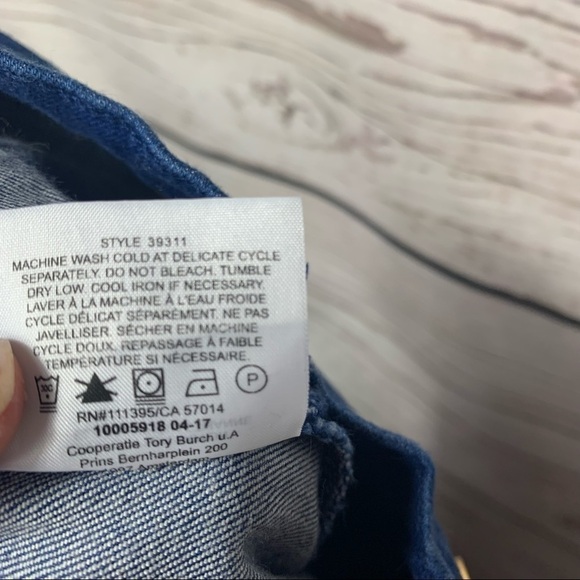 Nwot Tory Burch Luisa Zip-Front Flare Jeans - Picture 9 of 10